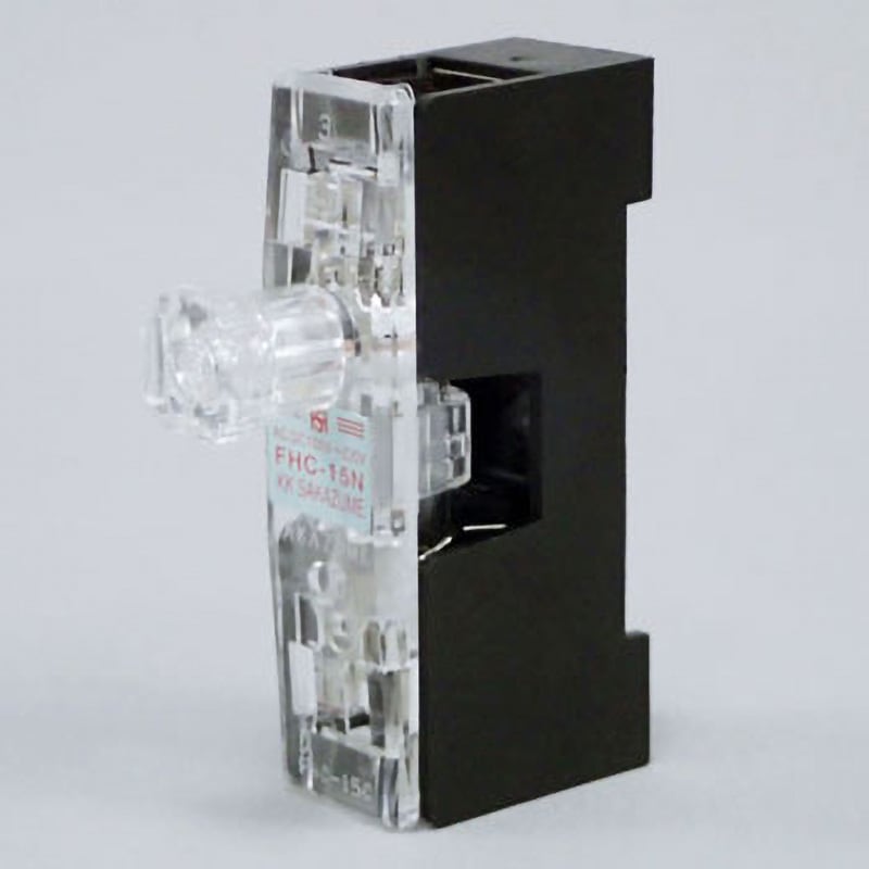 FHC-15N 3A ランプ点灯形10A用溶断表示ヒューズホルダー 1個 FHC-15N 3A ランプ点灯形10A用溶断表示ヒューズホルダー 1個