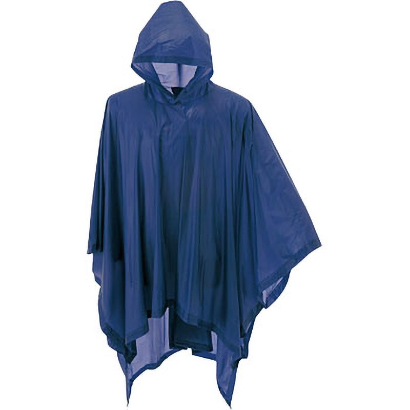 1240 レインポンチョ カジメイク ネイビー色 フリーサイズ - 【通販