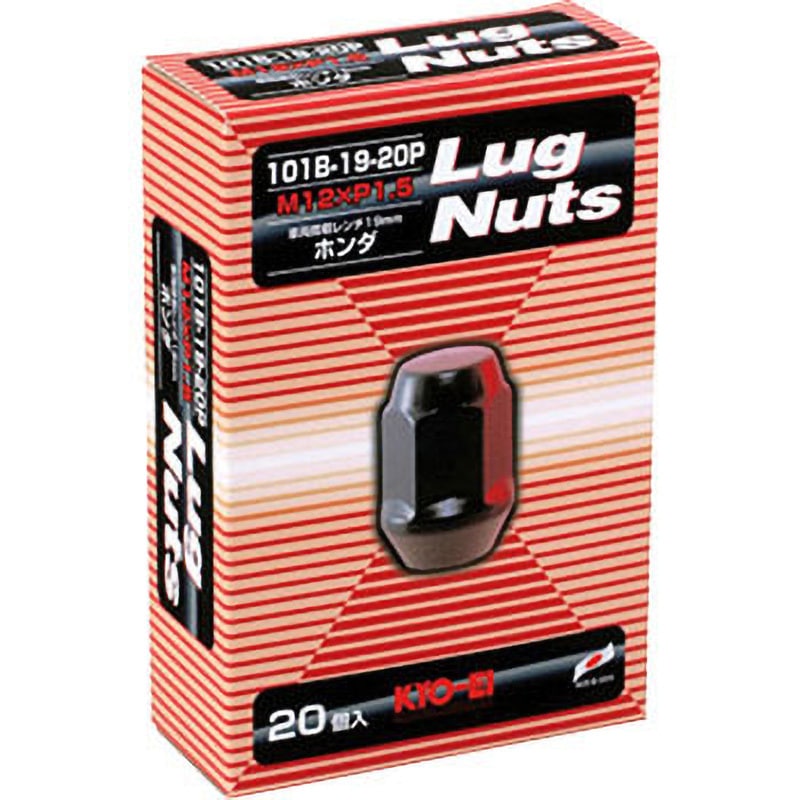 101B-19-20P Lug Nut 19HEX 袋 KYO-EI 全長31mm 1箱(20個) 101B-19-20P