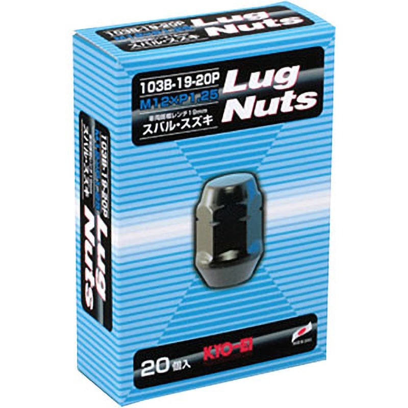 103B-19-20P Lug Nut 19HEX 袋 KYO-EI 全長31mm 1箱(20個) 103B