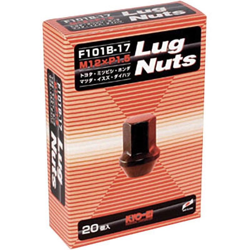 F101B-17-20P Lug Nut 17HEX 袋 KYO-EI 全長31mm 1箱(20個) F101B-17