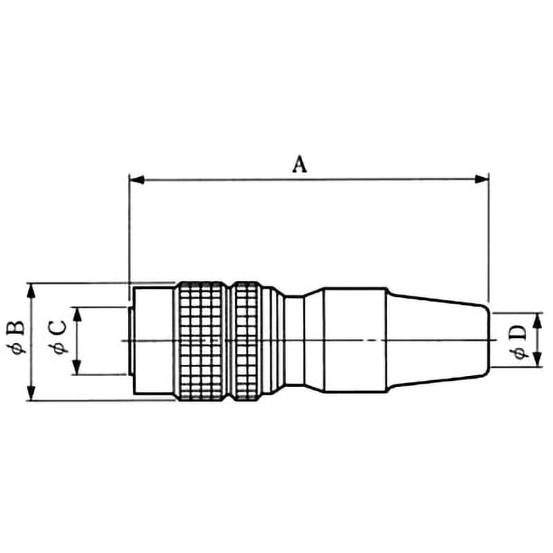 HR10A-7P-6P(73) 高性能 小型丸型コネクタ HR10Aシリーズ プラグ はんだタイプ ヒロセ電機 (HIROSE) ストレート  定格電流2A 極数6 シェルサイズ7 1個 - 【通販モノタロウ】