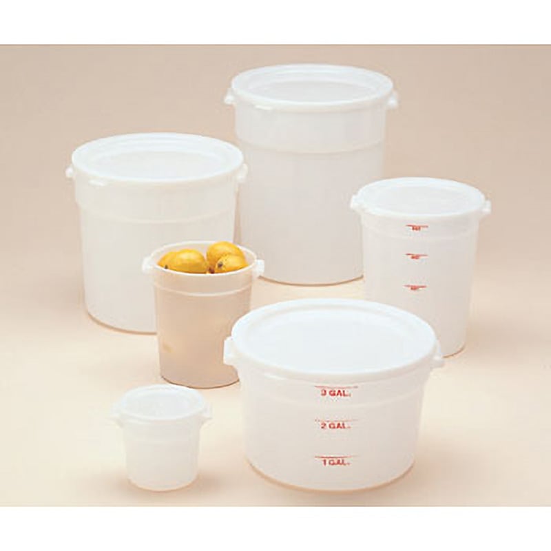 RFS22 丸型コンテナー・ポリ キャンブロ 目盛り付き 容量20.8L   RFS22