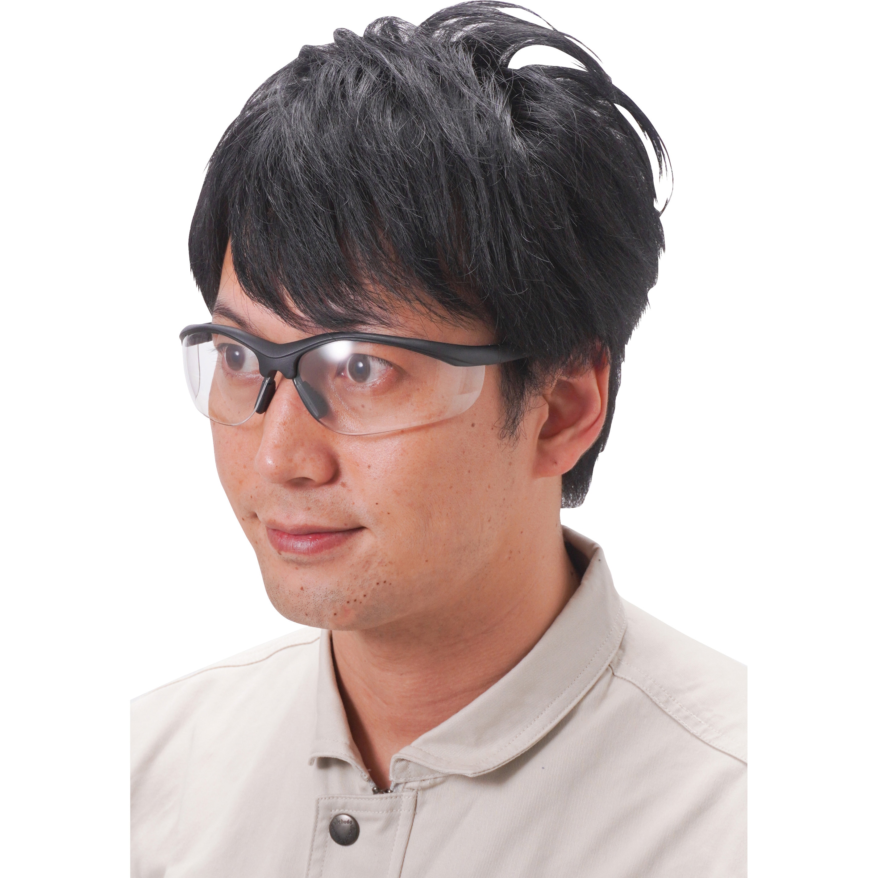 SE2385 安全保護メガネ スポーティ・防曇・硬化処理 二眼型 モノタロウ