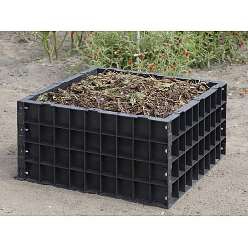 S-07 堆肥ワク サンポリ 容量200L 幅790mm奥行790mm高さ400mm 1台 S-07