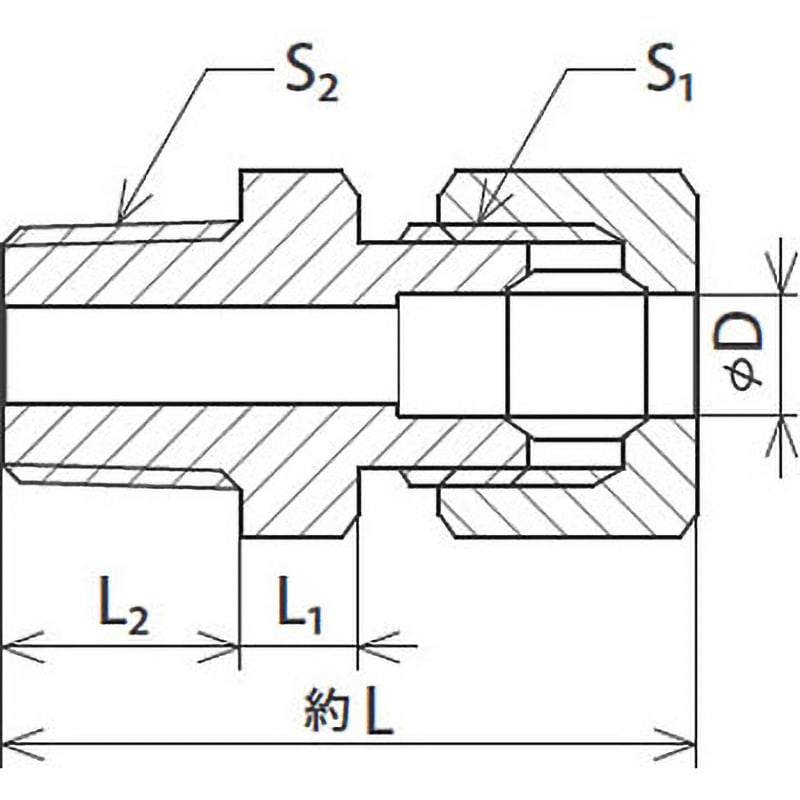 マル294、k10YG 、ダイヤ、ジョイントスルーリング、 RMC-08818 | リングジョイント おねじコネクタ | コーヨー