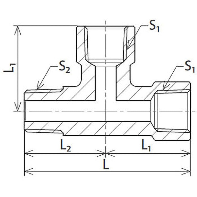 SRT83838 スクリュージョイント(めすおすティー) 1個 コーヨー