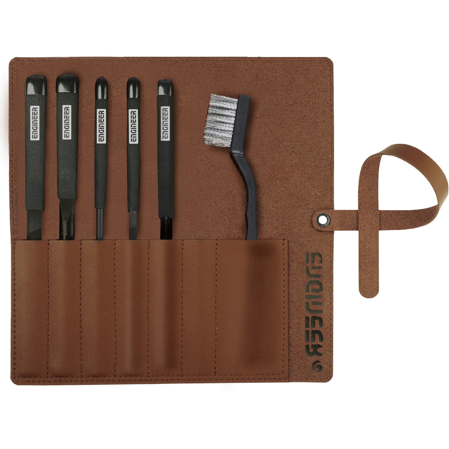 TFS-10 ジェットブラックヤスリセット エンジニア 中目 全長215mm