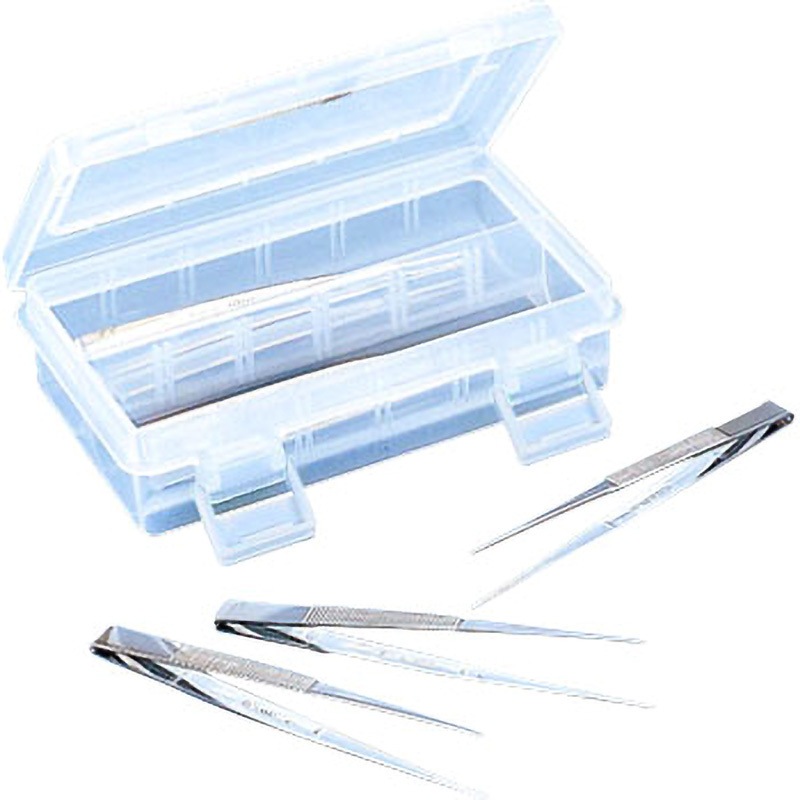 A-10CA ピンセットセット ケニス 直タイプ 全長125mm 1組(10本) A-10CA