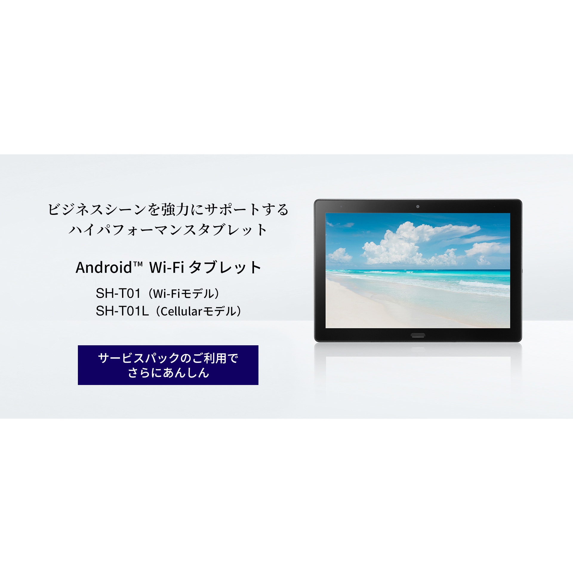 SHARP 防塵防滴 法人向けタブレットPC セルラーモデル SHT01LXB OS:Android(TM) 12 メモリーRAM 4GB/ROM  64GB