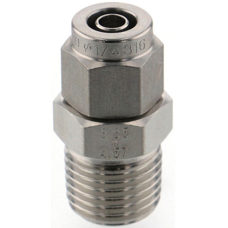 NSC1/4-02 SUS316締付継手ストレート PISCO(ピスコ) 1/4 NSC1/4-02 SUS316締付継手ストレート PISCO(ピスコ) 1/4