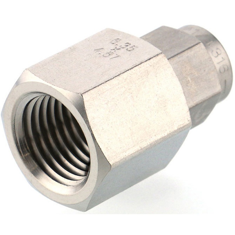 NSCF1/4-02 SUS316締付継手 メスストレート PISCO(ピスコ) 1/4
