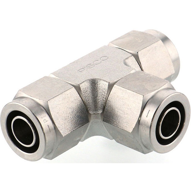 NSE1/2 SUS316締付継手ユニオンティー PISCO(ピスコ) チューブ外径12.7mm 1個