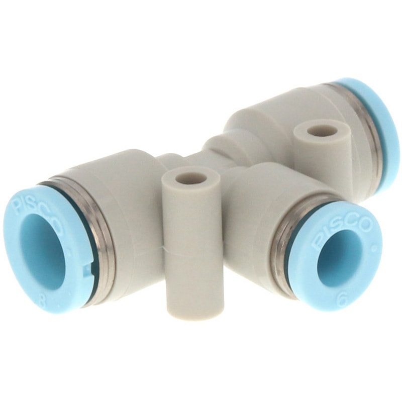 PEG10-6-C 違径ユニオンティー PISCO(ピスコ) 標準タイプ チューブ外径10X6mm 1袋(10個) PEG10-6-C
