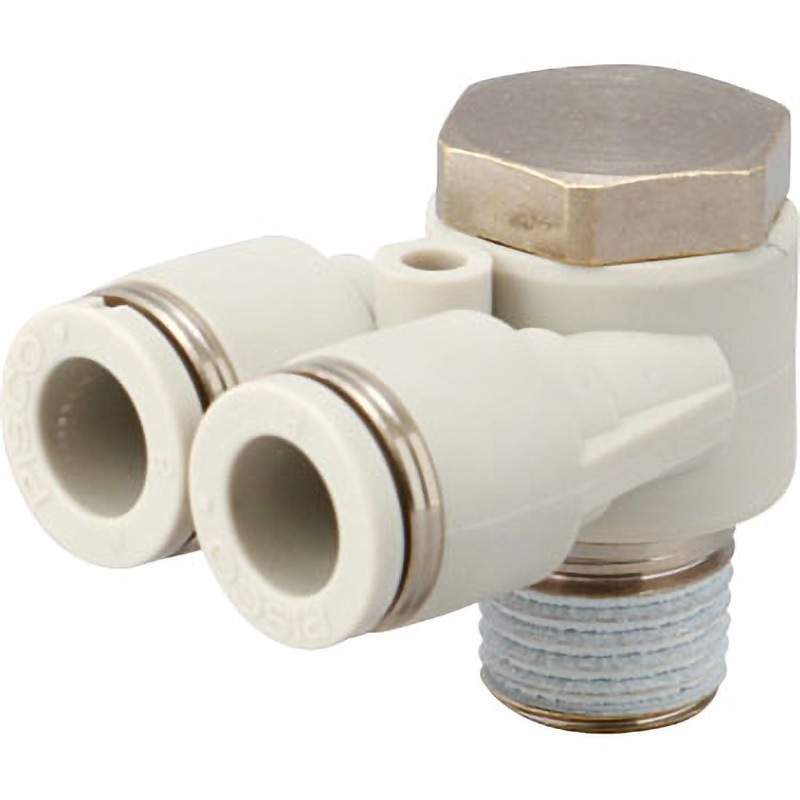 PA10-03W ブランチエイ PISCO(ピスコ) 標準タイプ R チューブ外径10mm 1袋(10個) PA10-03W