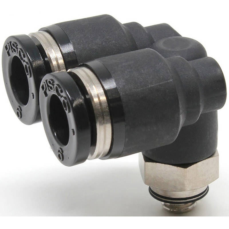 PAX6-M5-C ブランチエルボ PISCO(ピスコ) 標準タイプ M チューブ外径6mm 1袋(10個) PAX6-M5-C