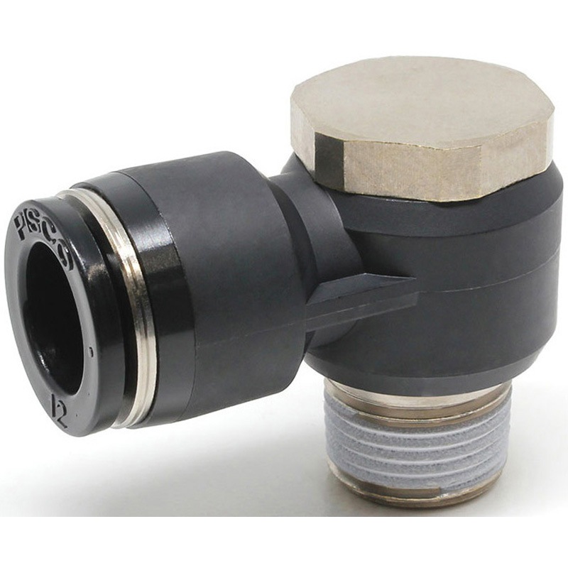 PH12-03W ユニバーサルエルボ ミリサイズ PISCO(ピスコ) 標準タイプ R チューブ外径12mm 1袋(10個) PH12-03W