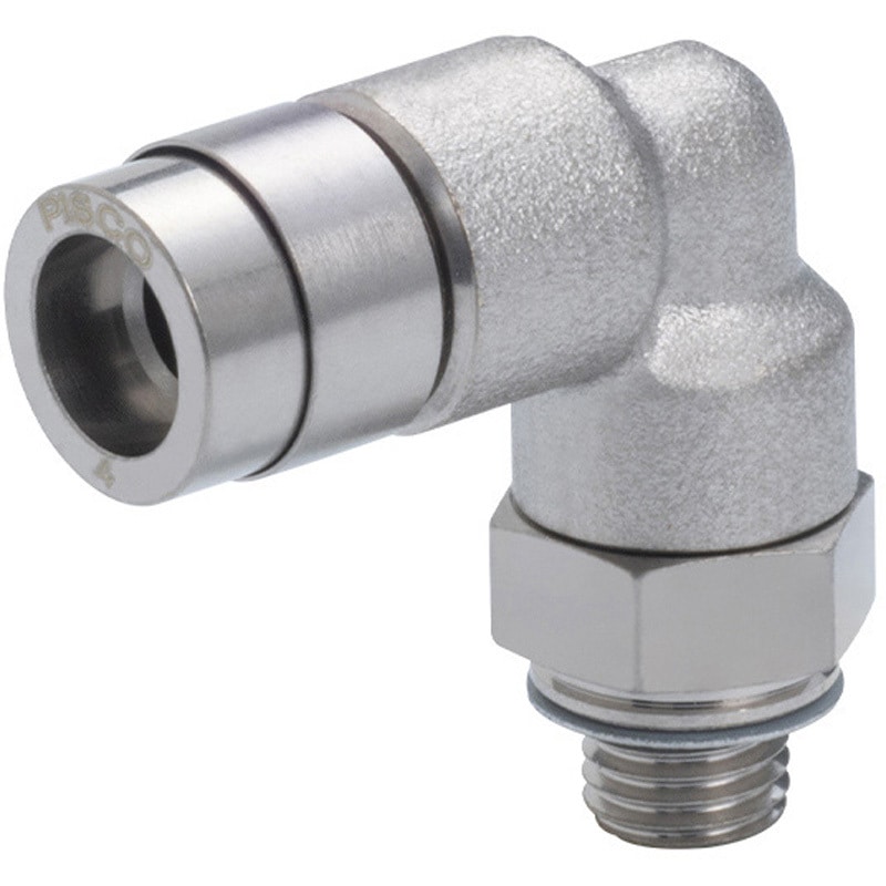 KL4-M5-F ピスコ チューブフィッティングブラス エルボ カバー PISCO(ピスコ) 耐スパッタタイプ M チューブ外径4mm 1袋(10個) KL4-M5-F