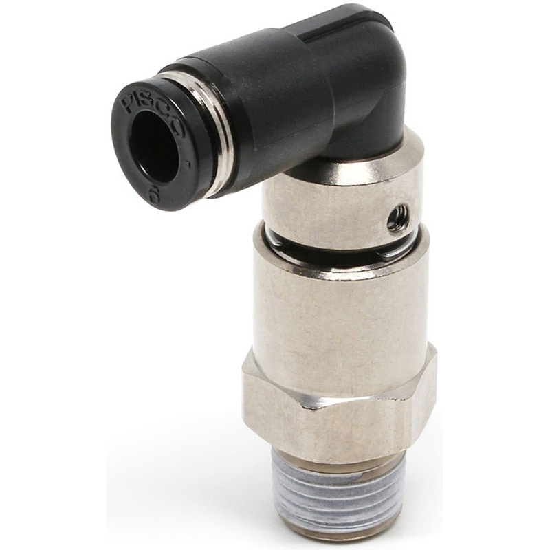 RHL6-02 ハイロータリジョイント エルボ PISCO(ピスコ) R 回転部配管用タイプ チューブ外径6mm