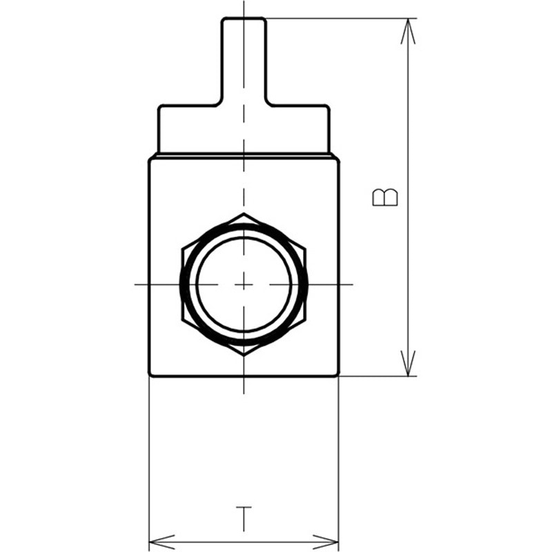 HV02-02 ハンドバルブ ニップル 3方弁 PISCO(ピスコ) 管接続口径1/4