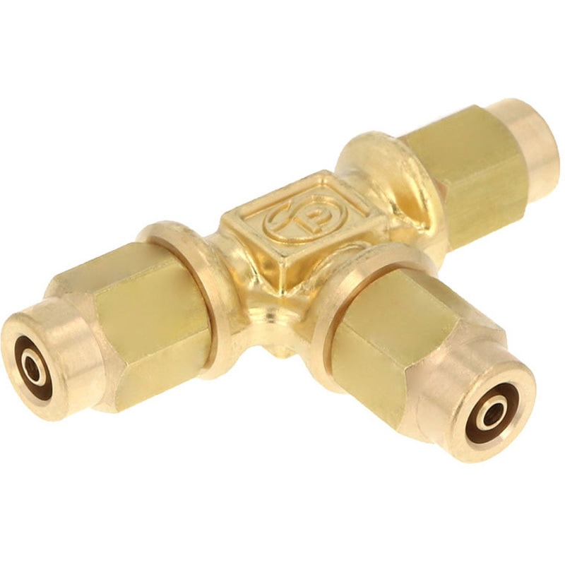 NKE0425 ブラス製締付継手 ユニオンティー PISCO(ピスコ) チューブ外径4mm 1袋(10個) NKE0425 5,808円