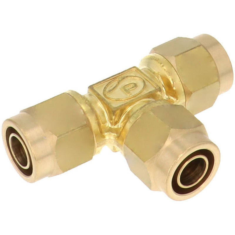 NKE1290 ブラス製締付継手 ユニオンティー PISCO(ピスコ) チューブ外径12mm 1袋(10個) NKE1290