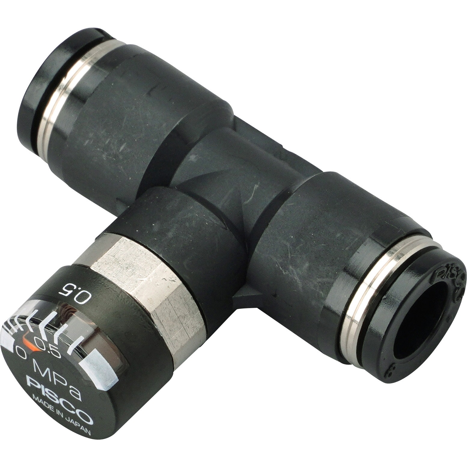 ぴこすけ GPU8-8 プレッシャゲージ ユニオンストレート 1個 PISCO(ピスコ