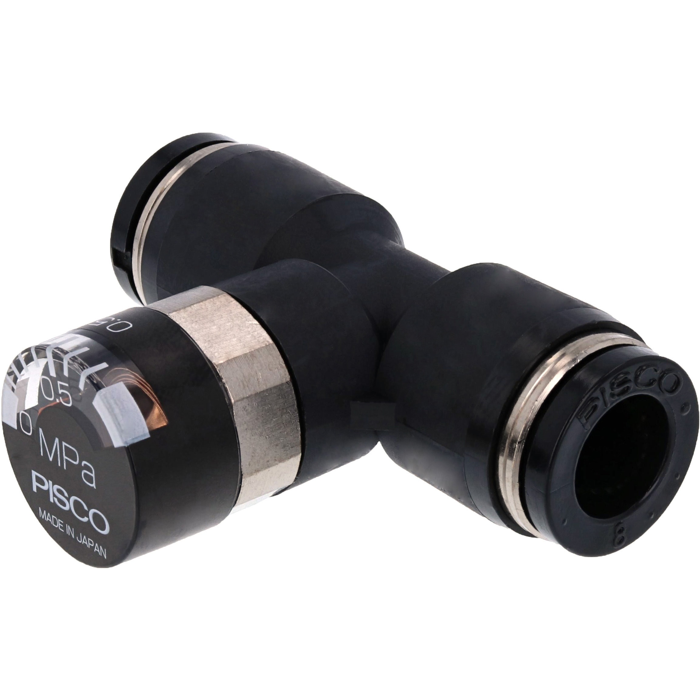 GPU8-8 プレッシャゲージ ユニオンストレート 1個 PISCO(ピスコ