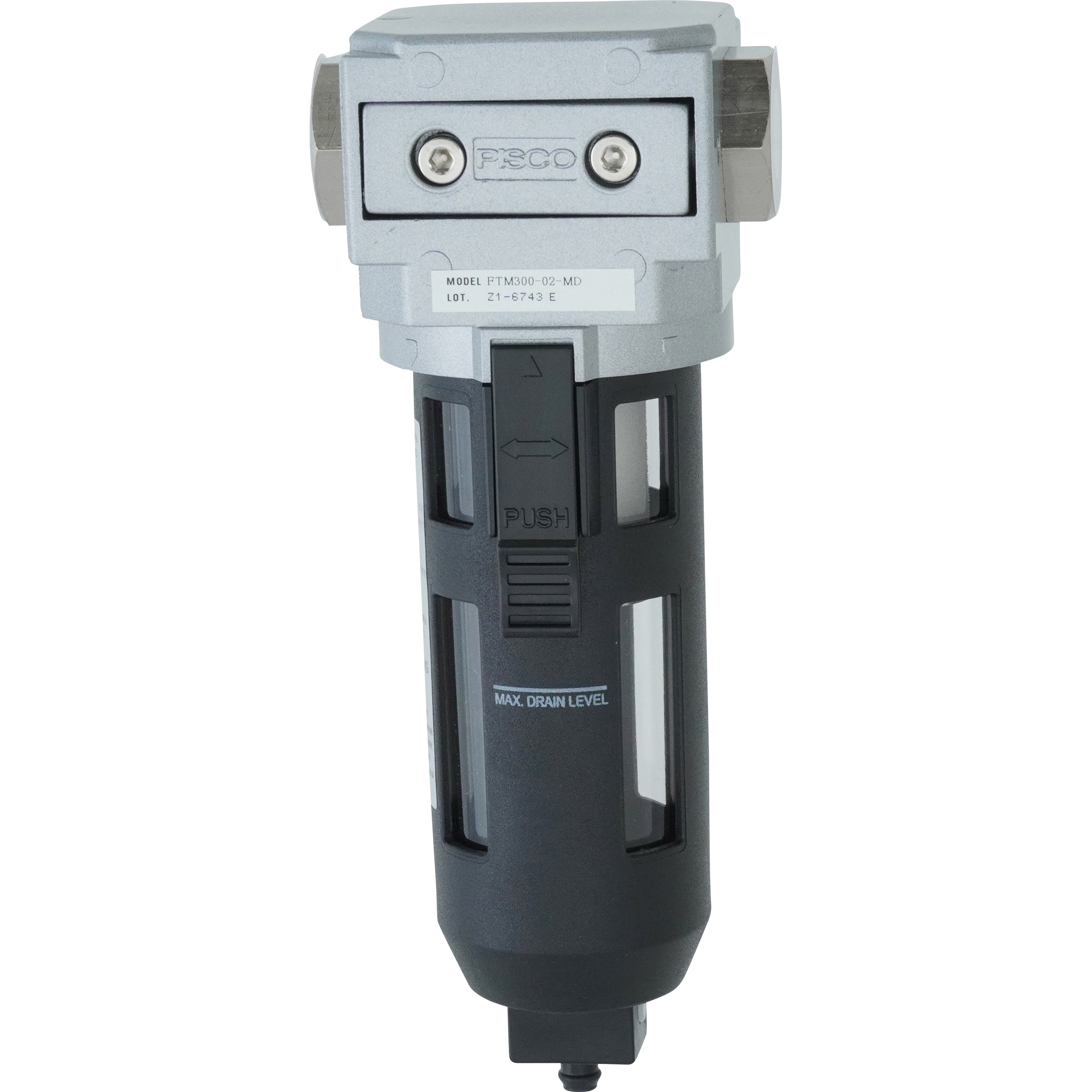 FTM300-02-MD マイクロミストフィルタ PISCO(ピスコ) ねじの種類Rc 管接続口径1/4  FTM300-02-MD