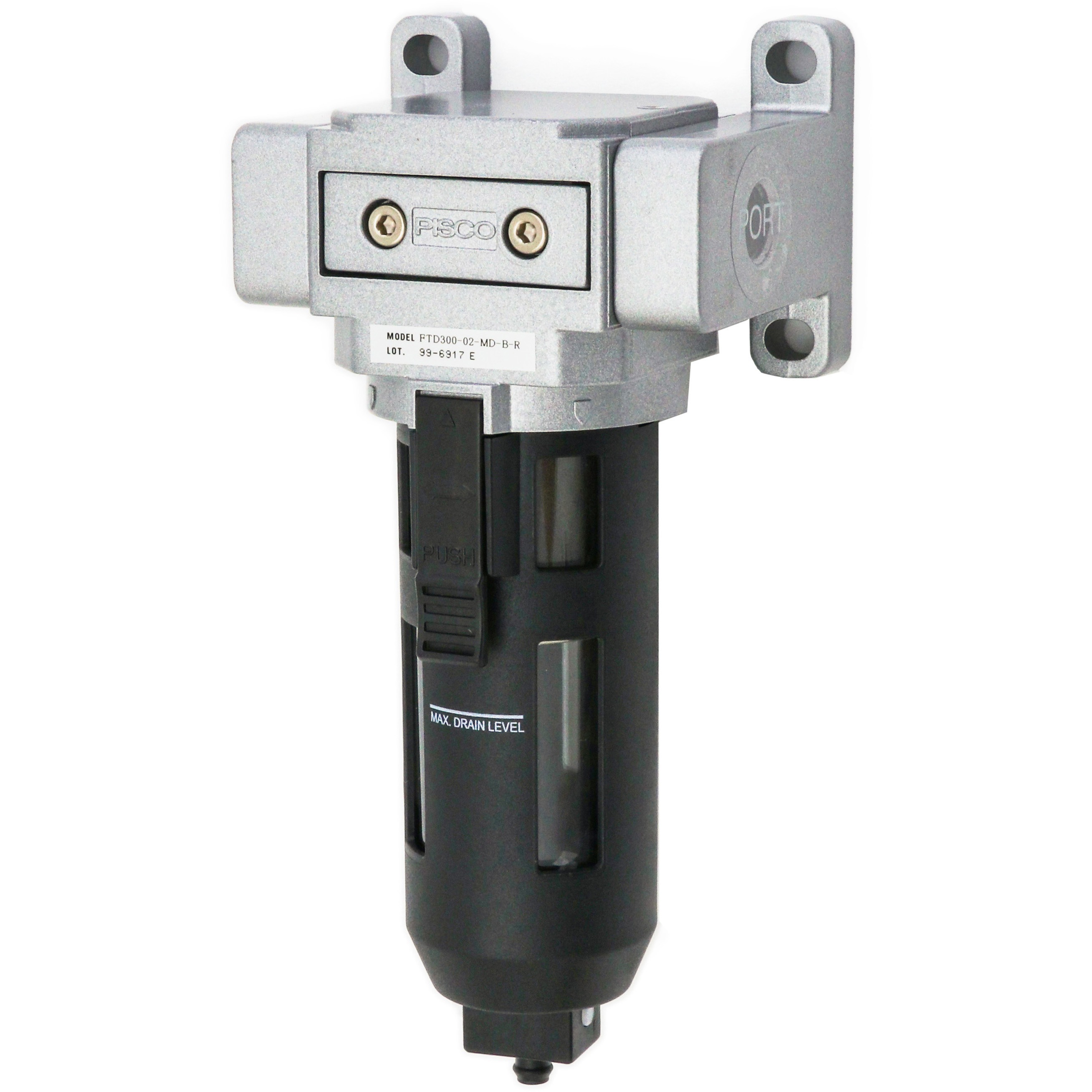 FTD300-02-MD-B-R ミストフィルタ PISCO(ピスコ) ねじの種類Rc 管接続口径1/4  FTD300-02-MD-B-R