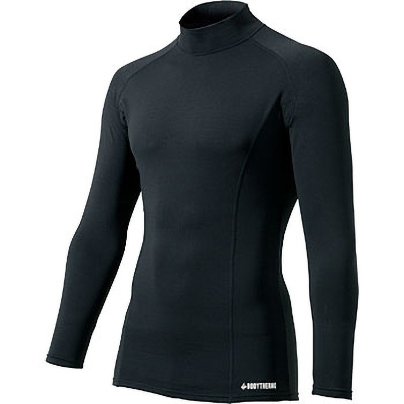 47057 コンプレッション長袖ハイネックシャツ (制電) クロダルマ