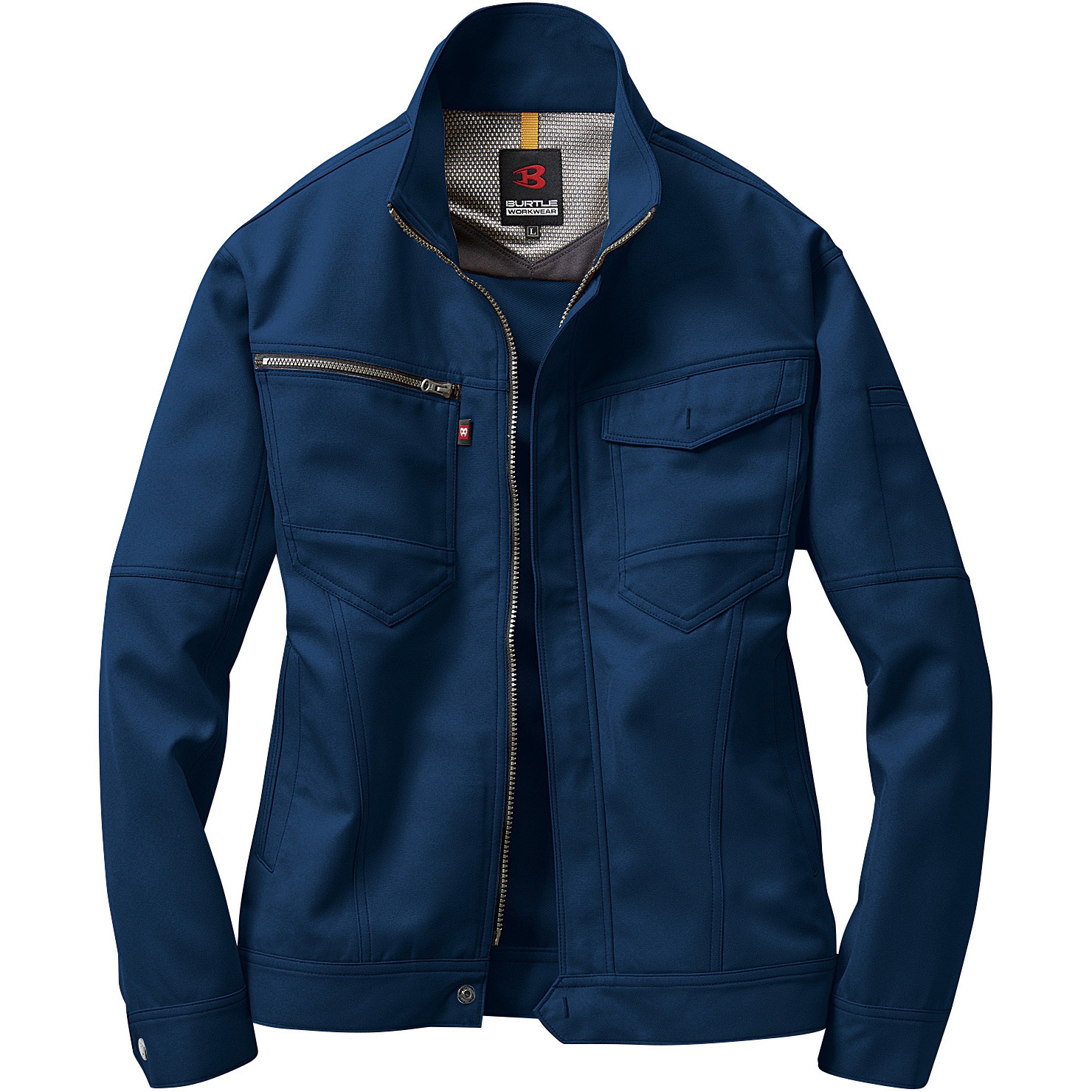 7081 7081 メンズジャケット (秋冬用) バートル 裏綿ツイル ネイビー色 4L着丈72cm