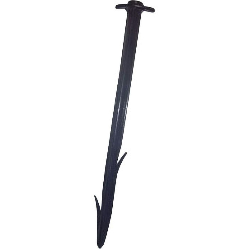 硬質プラスチックピン 日本マタイ T形 黒色 太さΦ10mm長さ150mm 1