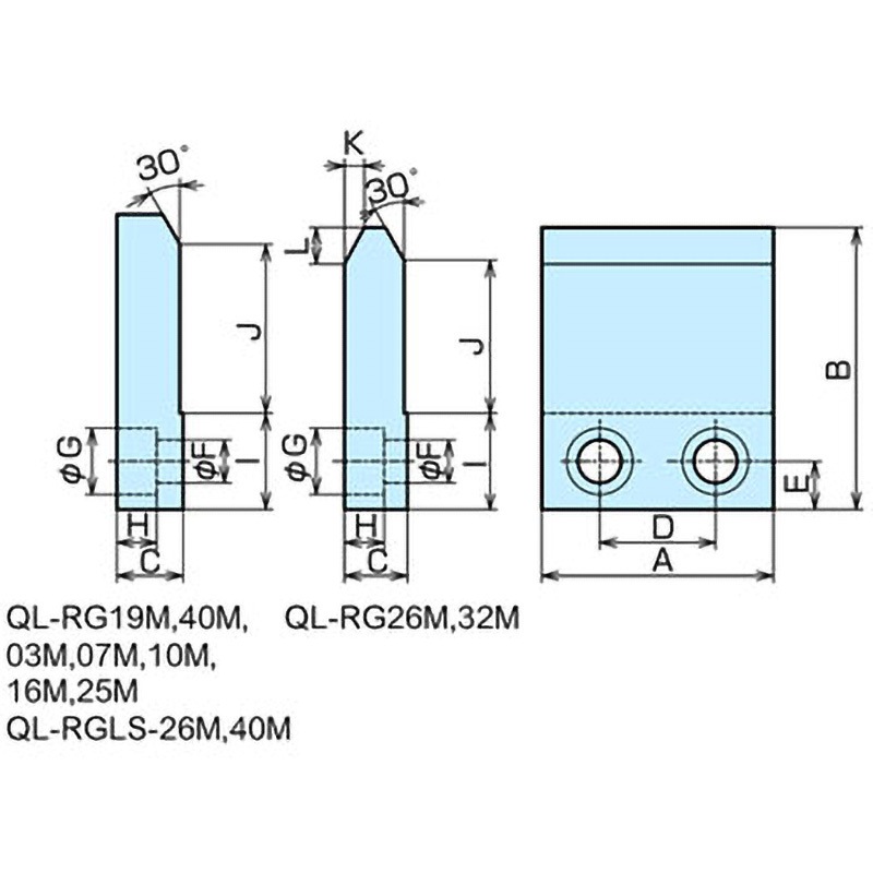 ナベヤ Q-ロックエレメント用ラフガイド QL-RG26M