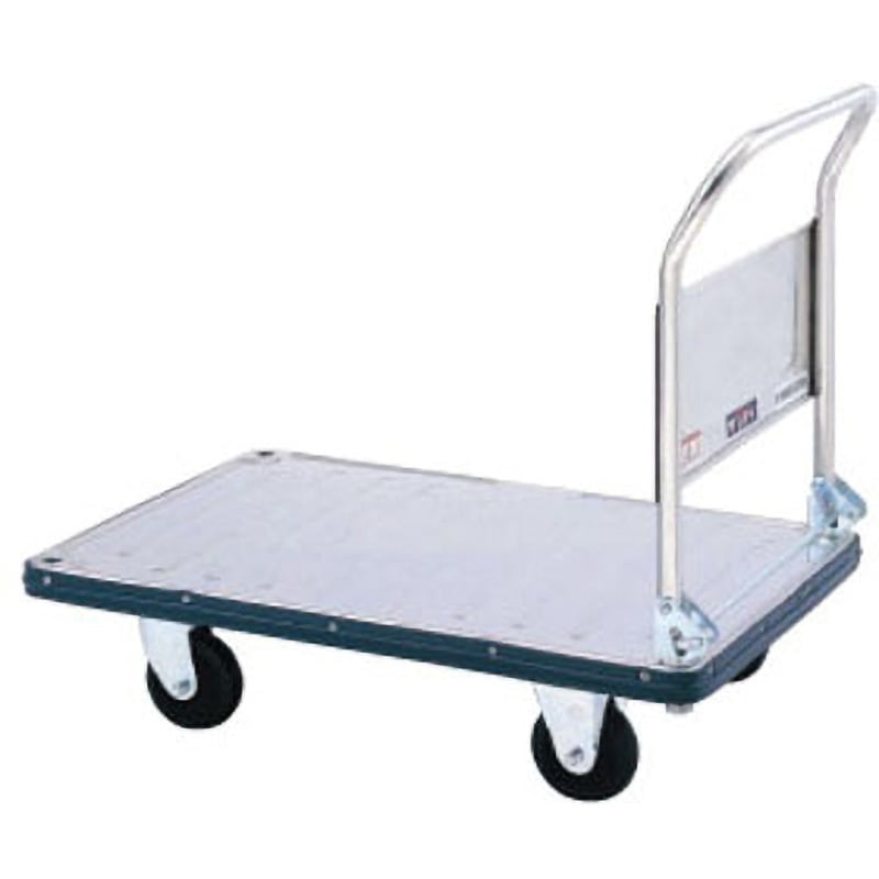 SA-LSC ダンディステンレス エース(SA) 花岡車輌 折りたたみハンドルタイプ グレーゴム車輪 荷台寸法900×600mm  SA-LSC