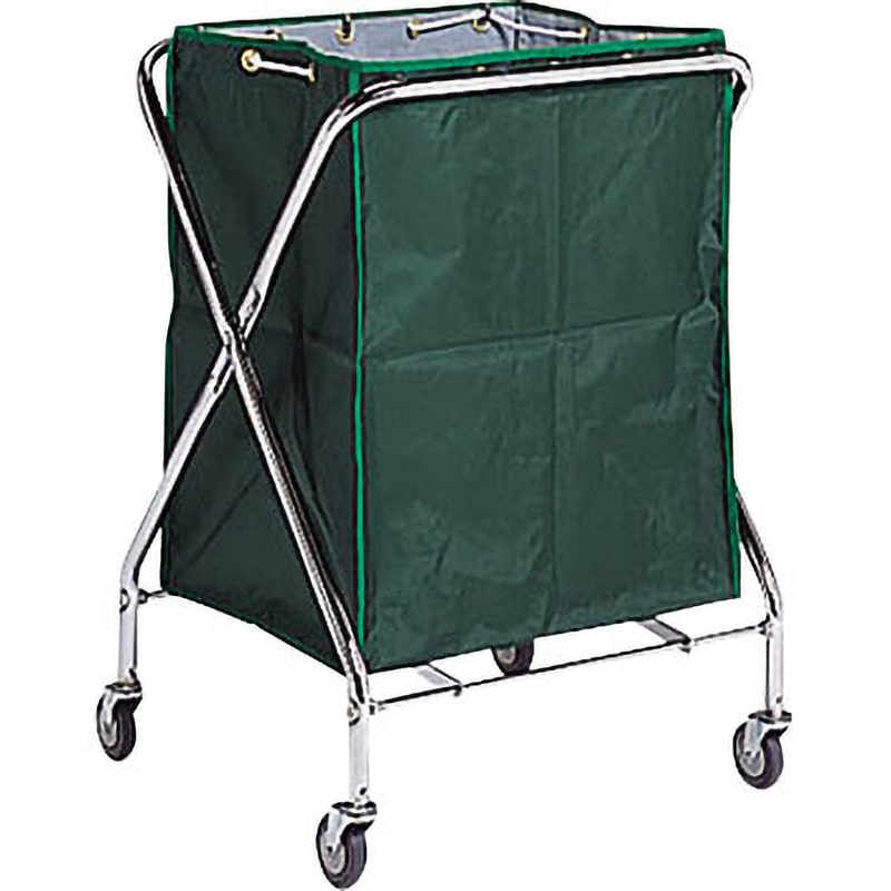 ダストカーSD/運搬カート 〔大 容量：約236L〕 本体、袋セット 折りたたみ式 〔工場 デパート スーパー 店舗 オフィス 施設〕送料込み テラモト ダストカーＳＤ（本体・袋セット）236L レッド 1台 ゴミ