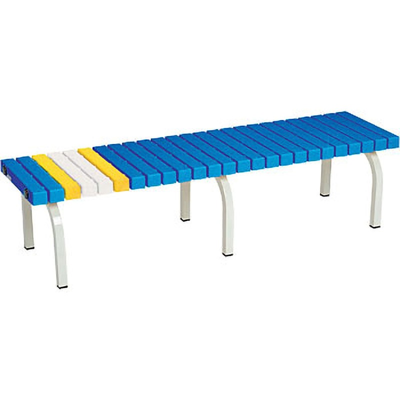 BC-302-015-3 ホームベンチ 1500 テラモト 屋外使用可 青色 高さ365mm幅1503mm奥行400mm  BC-302-015-3