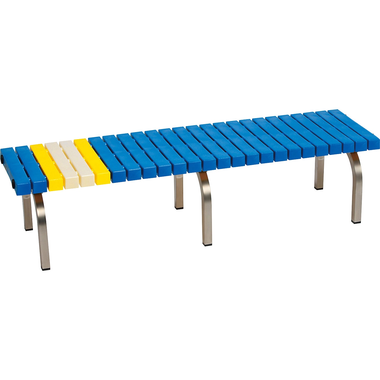 BC-302-315-3 ホームベンチ ステン 1500 テラモト 屋外使用可 青色 高さ365mm幅1503mm奥行400mm  BC-302-315-3