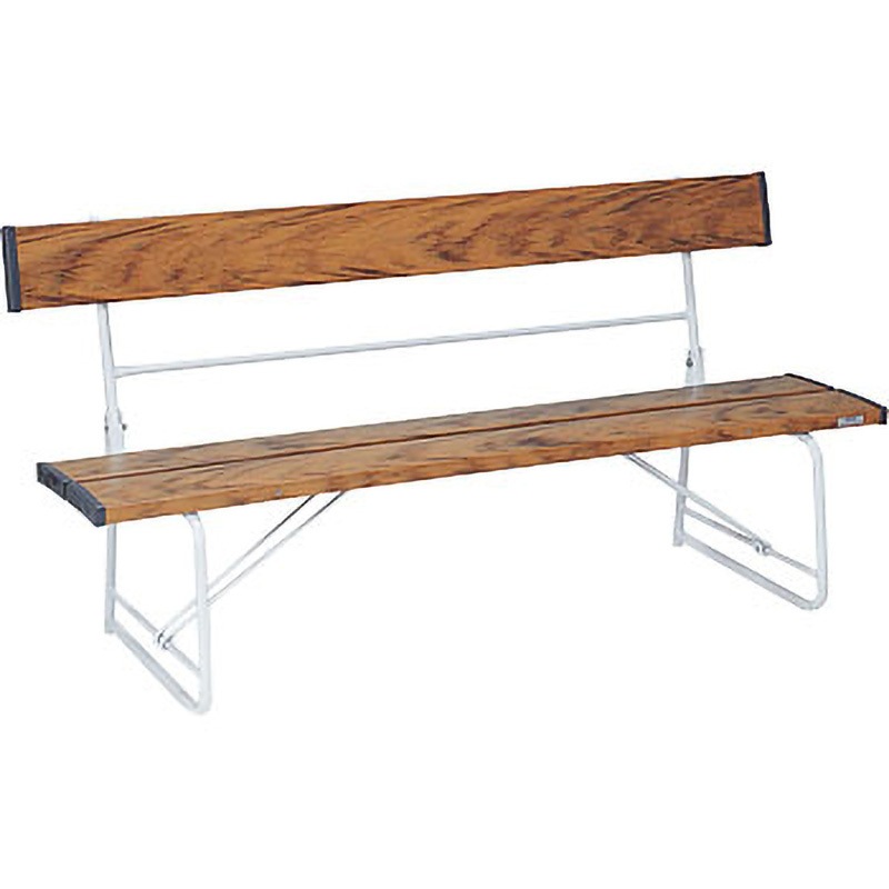 BC-300-018-9 ベンチ(背付)1800 テラモト 木調色 高さ740mm幅1805mm奥行516mm  BC-300-018-9