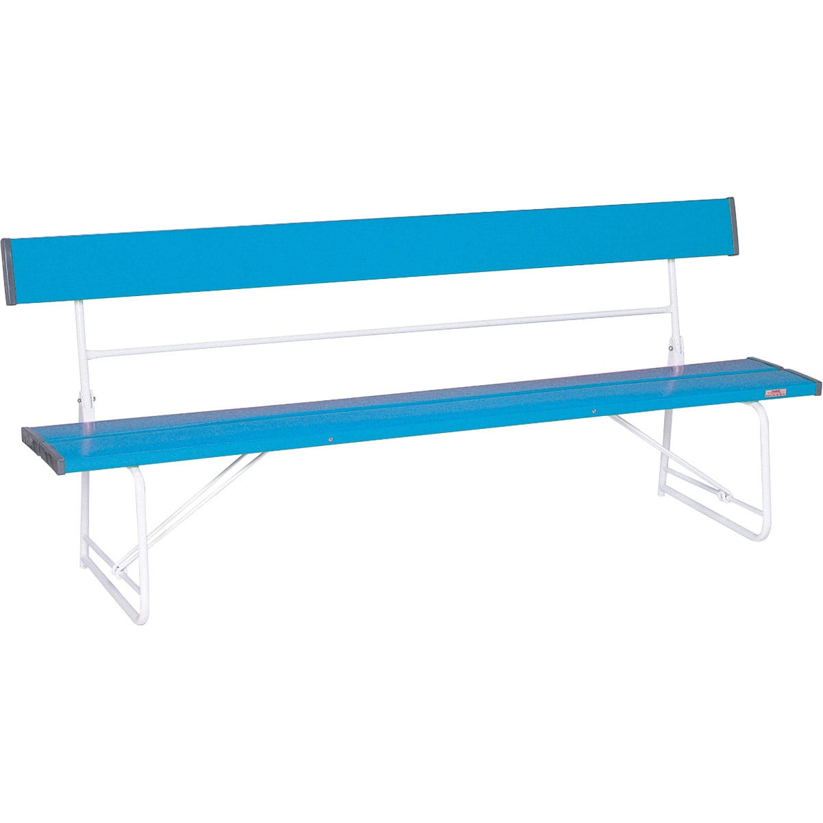 BC-300-018-3 ベンチ(背付)1800 テラモト 青色 高さ740mm幅1805mm奥行516mm  BC-300-018-3