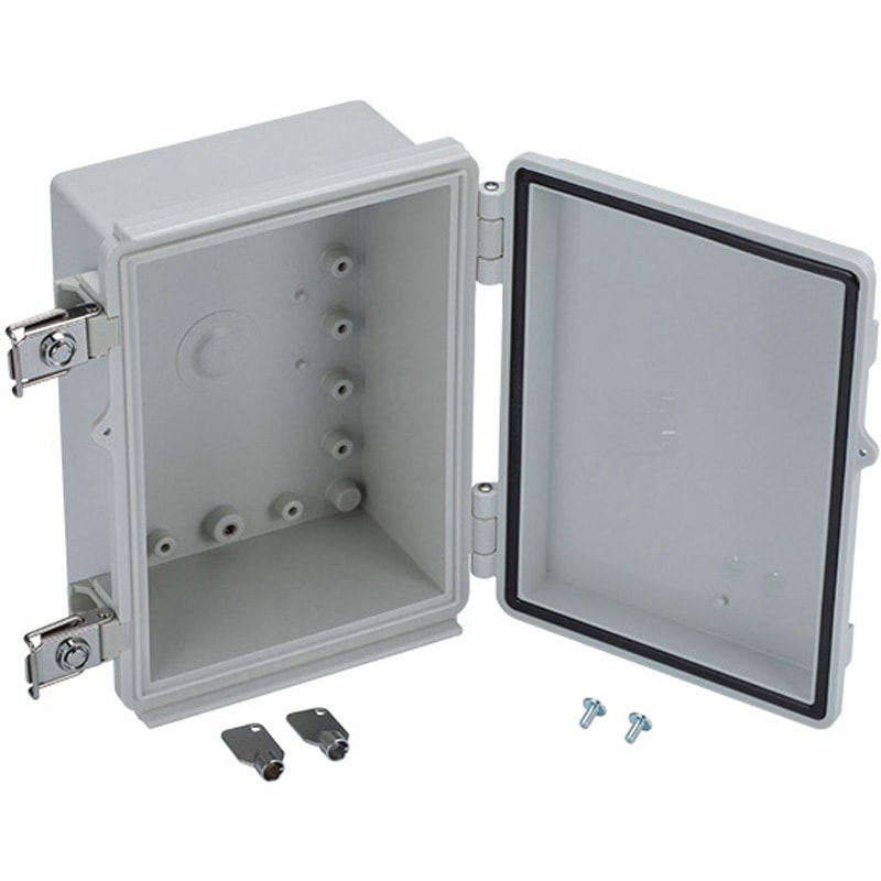 BCPK162113S 防水・防塵鍵付開閉式ポリカーボネートプラボックス BCPK