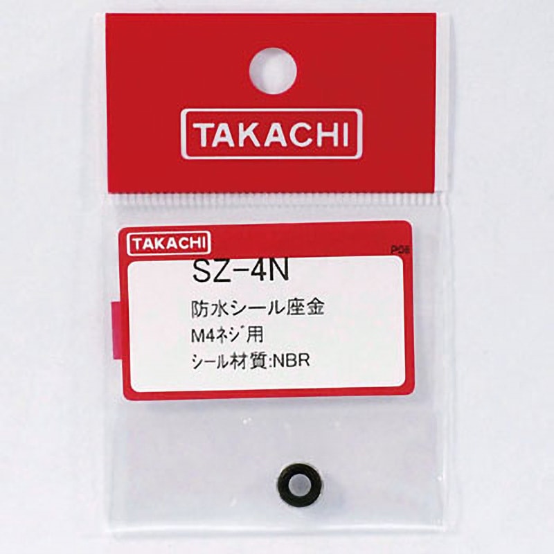 最新デザインの SZ-4N 【通販 タカチ電機工業 1個 SZシリーズ 防水シール座金 ネイルチップ・付け爪