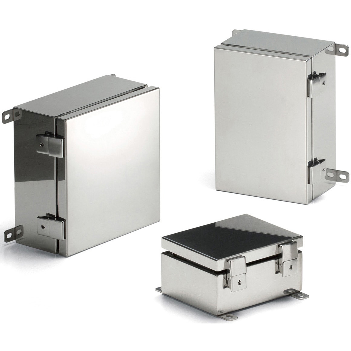 SLM202812 外部取付足付開閉式防水・防塵ステンレスボックス SLM