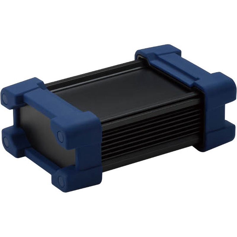 AWP21-9-26BN プロテクター付アルミケース AWPシリーズ タカチ電機工業 防水・防塵 ブラック/ネイビーブルー色   AWP21-9-26BN