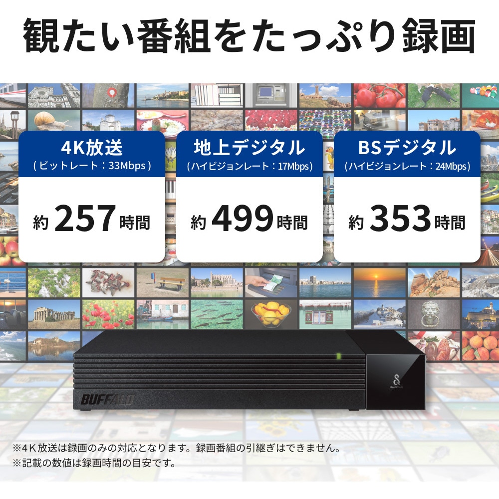 HD-SQS4U3-A SeeQVault対応 3.5インチ 外付けHDD BUFFALO(バッファロー HD-SQS4U3-A SeeQVault対応 3.5インチ 外付けHDD BUFFALO(バッファロー
