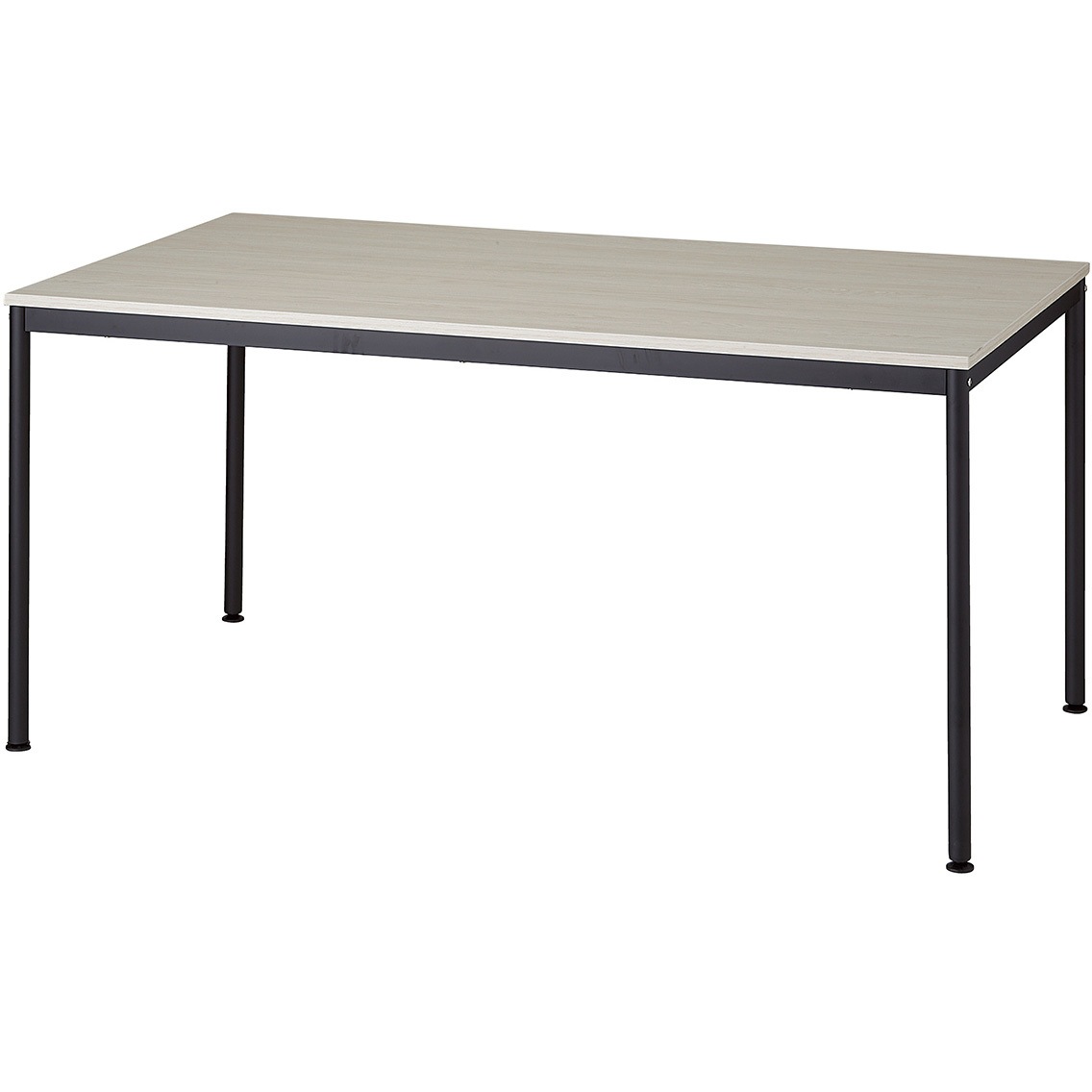 7086-112 ミーティングテーブル ブラックフレーム ホワイトウッド天板 ストア・エキスプレス 高さ71.5cm幅150cm奥行き80cm  7086-112