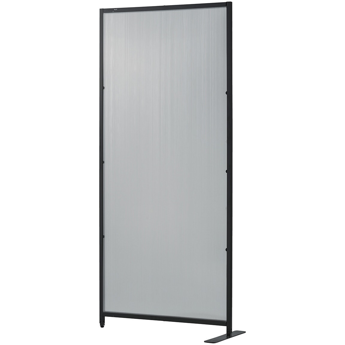 7192-1412 ポリカーボネートパーテーション ストア・エキスプレス 固定脚 ブラック色 質量8kg   7192-1412