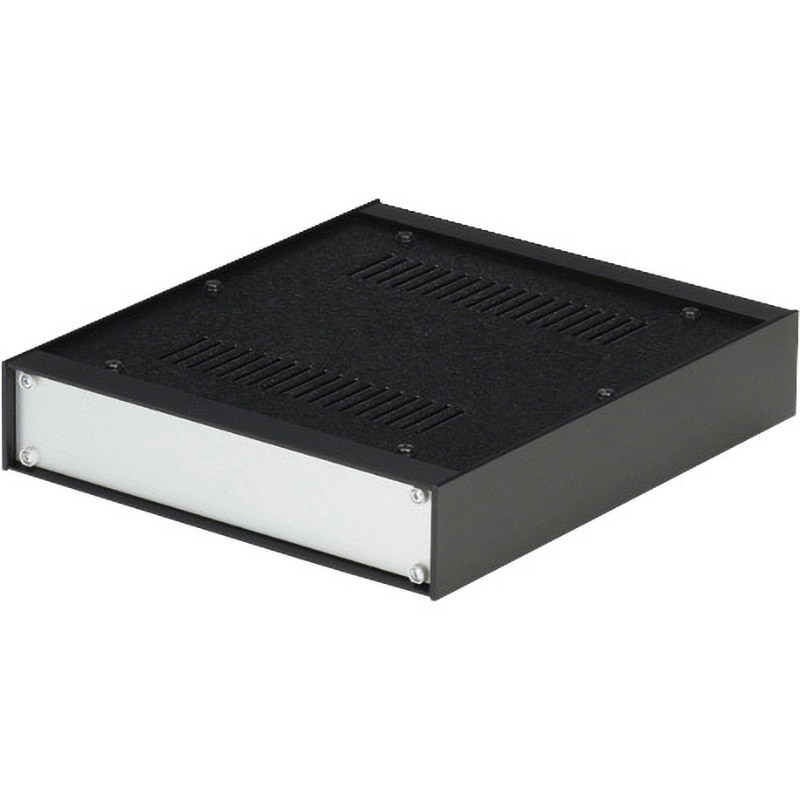 ■タカチ タカチ パネル脱着アルミサッシケース シルバー/ブラック PSL2222043BS(1967323)[法人・事業所限定][外直送元] タカチ電機工業（TAKACHI） アルミサッシケース シルバー／ブラック