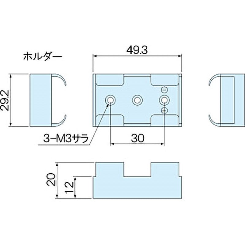 BH-9V-2 V電池ホルダー・006P電池ホルダー BH-9Vシリーズ 1個 タカチ