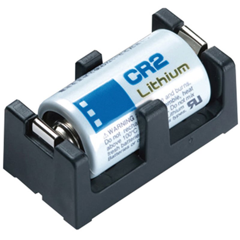 CR2-PC CR2・CR123A用リチウム電池ホルダー タカチ電機工業 長さ36.3mm